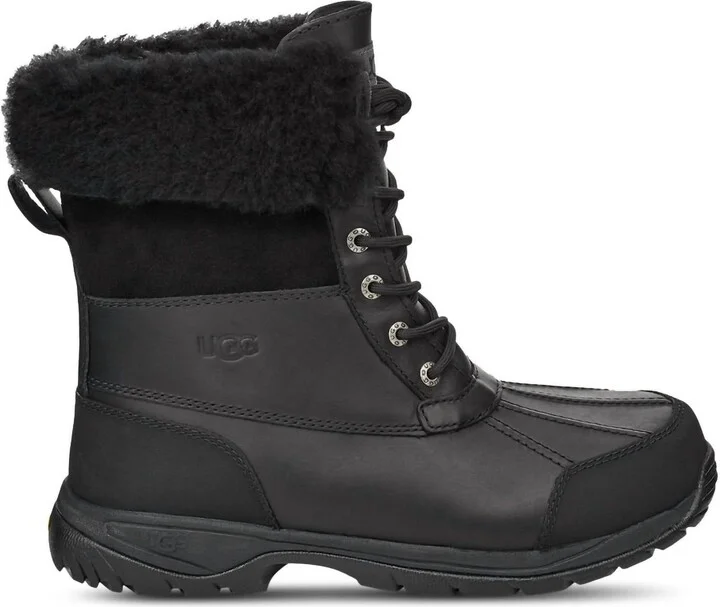 Men Butte Waterproof Cold Weather Boots In Black