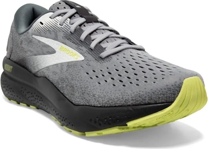 Men Ghost 16 Running Athletic Shoes In Primer/grey/lime
