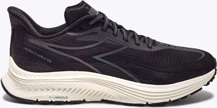 Men Mythos Blushield Vortice 9 Hip Running Shoes In Black/steel Gray