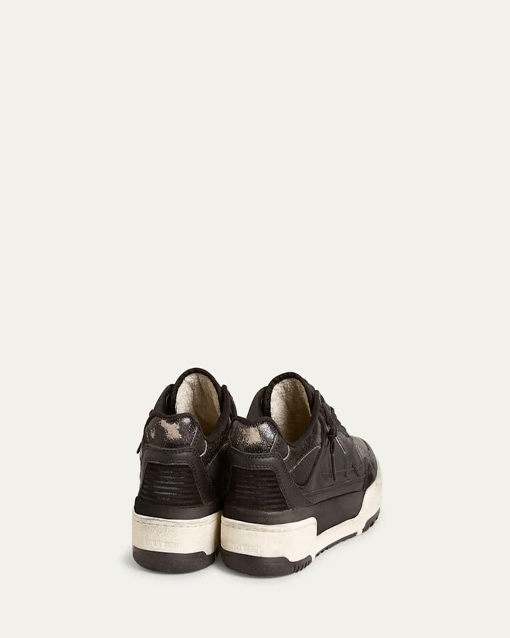 Men’s Forty2 Leather and Suede Low-Top Sneakers - Image 2