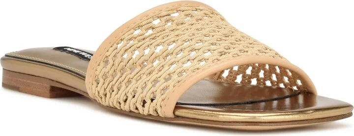 Mends Womens Woven Slip On Slide Sandals