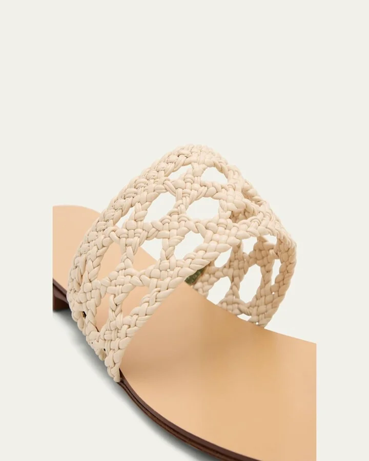 Mennia Capri Woven Slide Sandals - Image 3