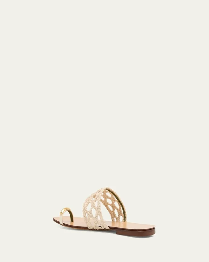 Mennia Capri Woven Slide Sandals - Image 5