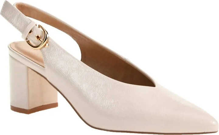 Menny Slingback Pump In Cream