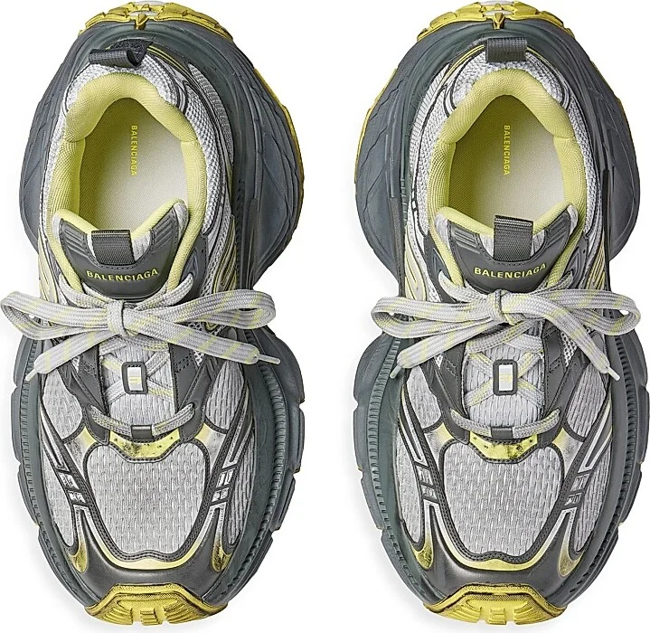 Men's 10XL Sneakers - Grey Yellow - Size 9 - Image 5