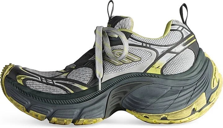 Men's 10XL Sneakers - Grey Yellow - Size 9 - Image 6