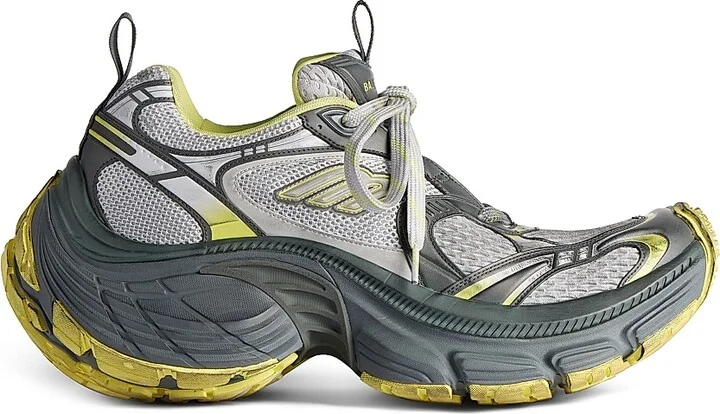 Men's 10XL Sneakers - Grey Yellow - Size 9