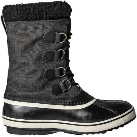 Men's 1964 Pac Nylon Waterproof Winter Boots In Black, Ancient Fossil