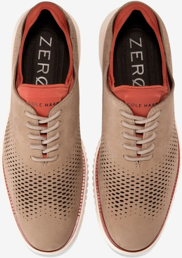 Men's 2.ZERØGRAND Laser Wingtip Lined Oxfords - Image 4
