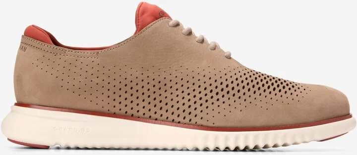 Men's 2.ZERØGRAND Laser Wingtip Lined Oxfords