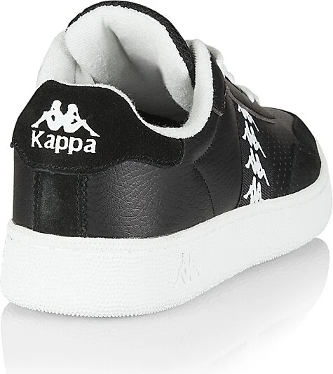 Men's 222 Banda Barnel Leather Sneakers - Black White - Size 6 - Image 3