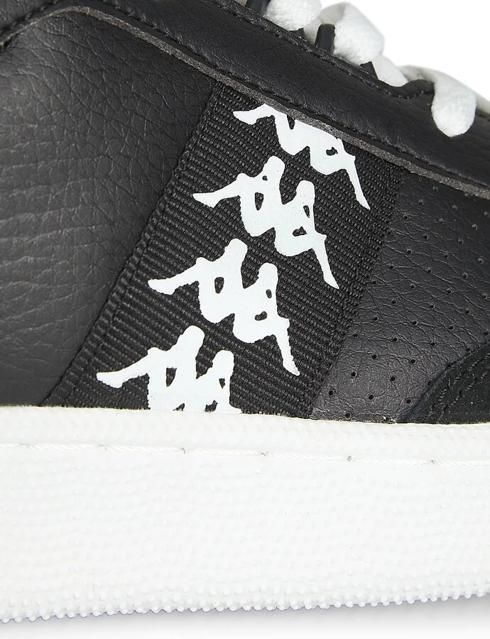 Men's 222 Banda Barnel Leather Sneakers - Black White - Size 6 - Image 6