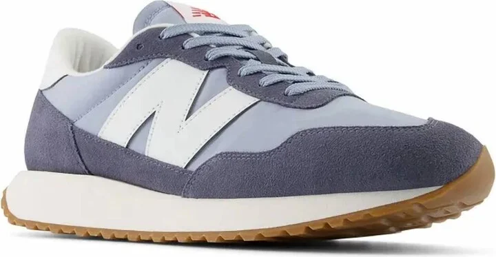 Men's 237V1 Shoes - D Width In Light Arctic Grey / Dark Arctic Grey / White