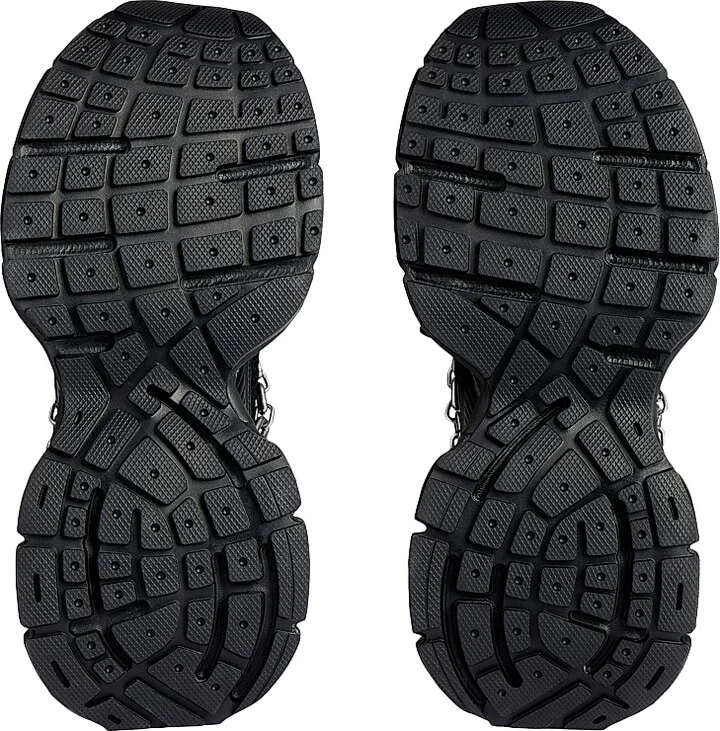 Men's 3XL Chain Sneakers - Black - Size 8 - Image 6