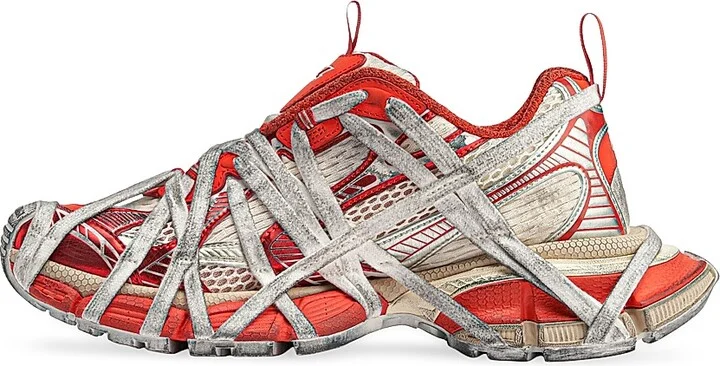 Men's 3XL Extreme Lace Sneakers - Orange Beige - Size 6 - Image 6