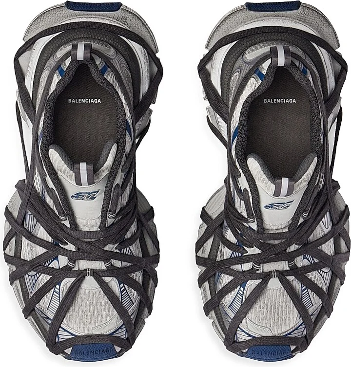 Men's 3XL Extreme Lace Sneakers - White Multicolor - Size 6 - Image 5