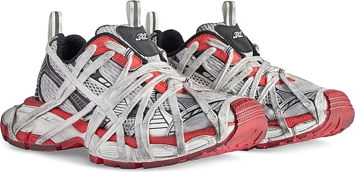 Men's 3XL Extreme Lace Sneakers - White Multicolor - Size 6 - Image 8