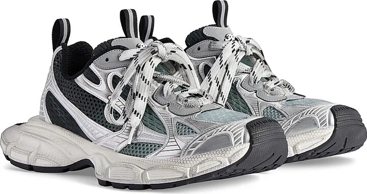 Men's 3XL Gradient Sneakers - Black Grey White - Size 6 - Image 2