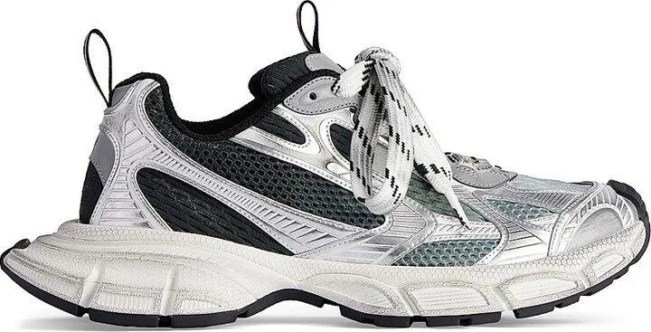 Men's 3XL Gradient Sneakers - Black Grey White - Size 6