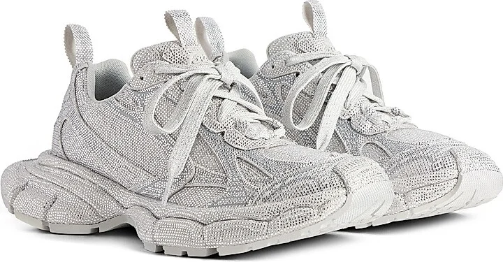 Men's 3XL Sneakers With Rhinestones - Crystal - Size 8 - Image 2