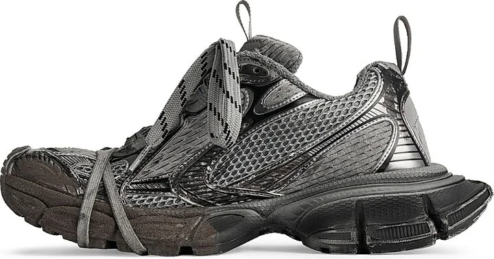 Men's 3XL Worn-Out Sneakers - Grey - Size 11 - Image 6