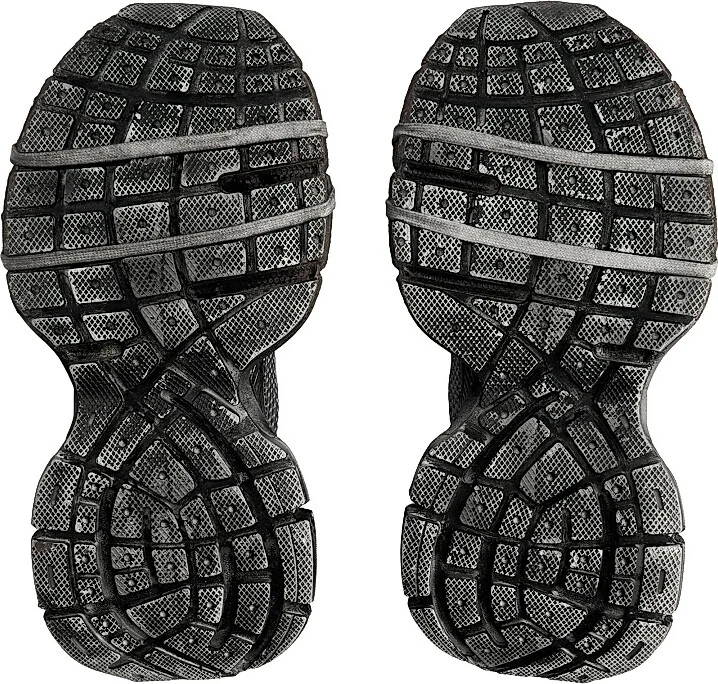 Men's 3XL Worn-Out Sneakers - Grey - Size 11 - Image 7