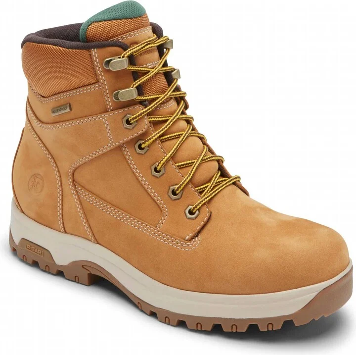 Men's 8000Works Waterproof 6" Plain Toe Boot - Medium Width In Wheat
