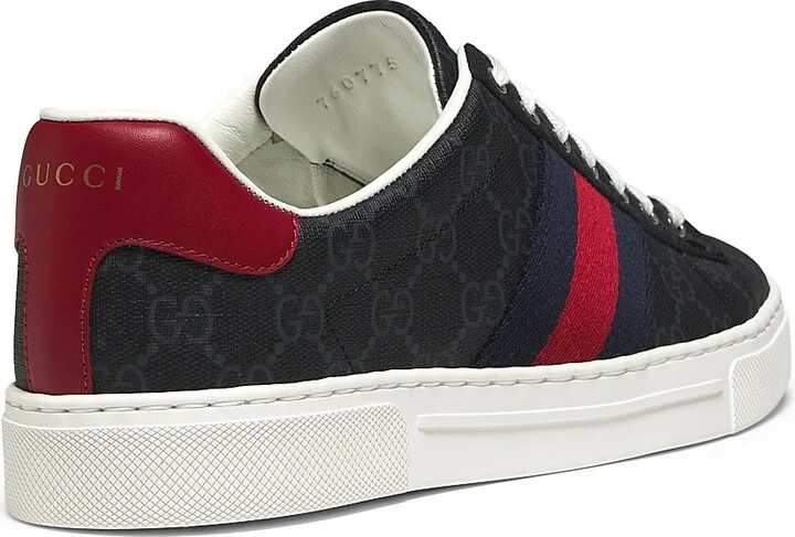 Men's Ace GG Canvas Low-Top Sneakers - Beige - Size 7 - Image 7