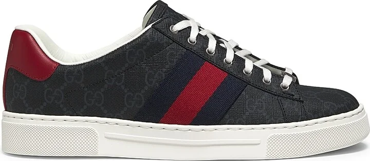 Men's Ace GG Canvas Low-Top Sneakers - Beige - Size 7 - Image 11