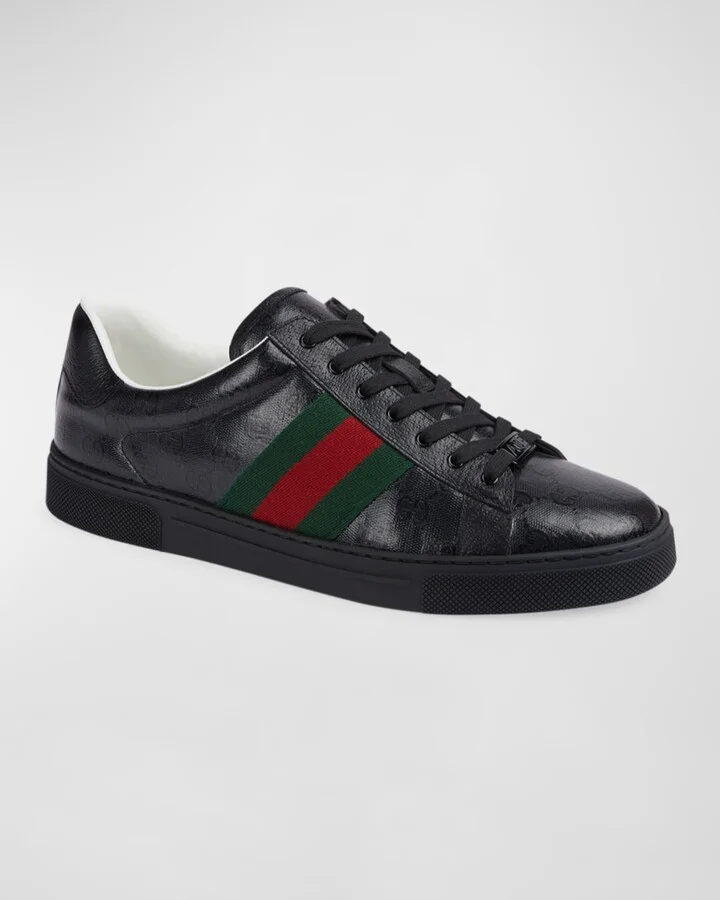 Men's Ace GG Crystal Canvas Sneakers - Image 2
