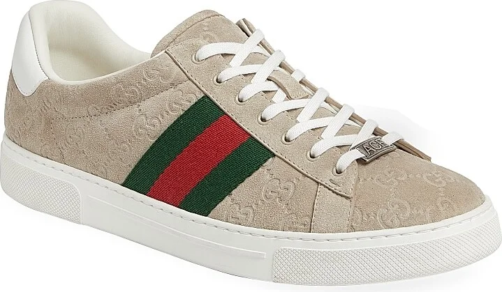 Men's Ace GG Suede Sneakers - Oatmeal - Size 8 - Image 2
