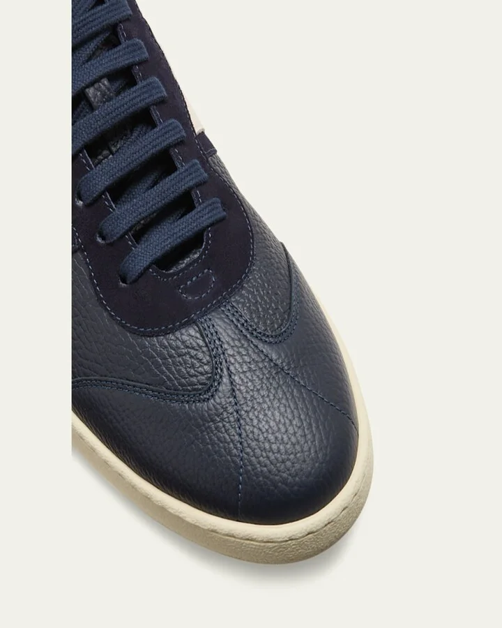 Men's Achille 1 Leather Low-Top Sneakers - Image 8