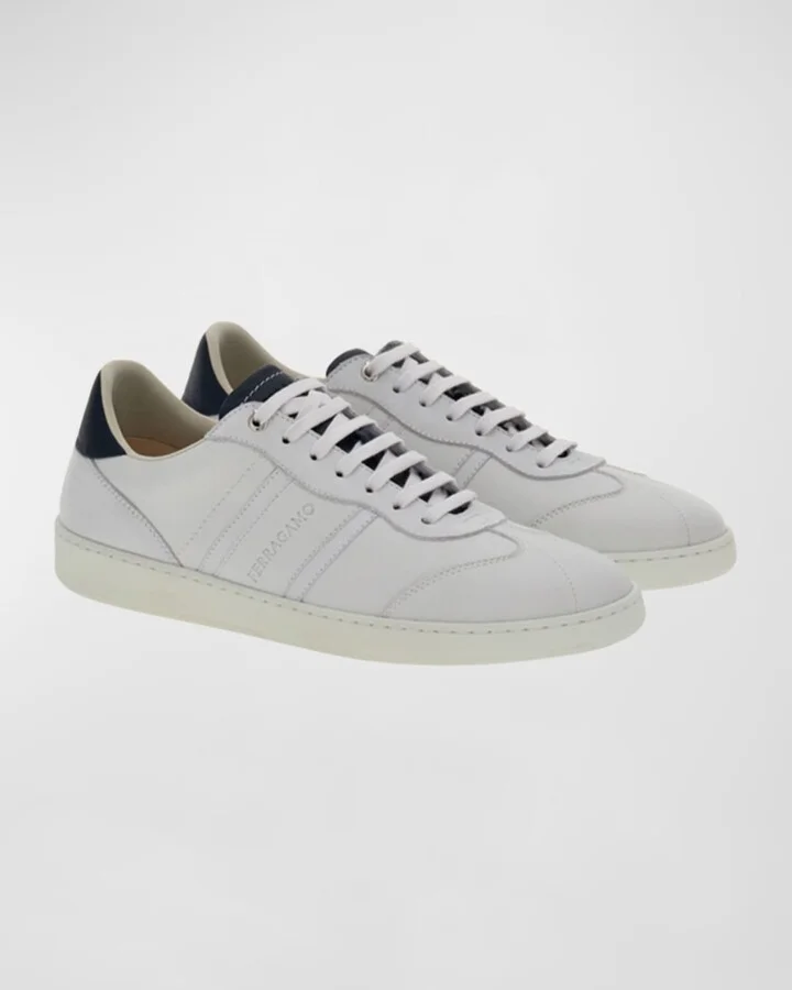 Men's Achille 1 Leather Low-Top Sneakers - Image 6