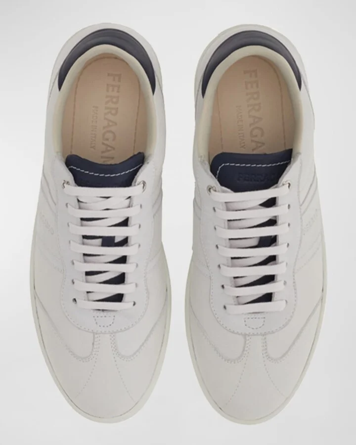 Men's Achille 1 Leather Low-Top Sneakers - Image 8