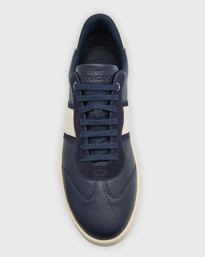 Men's Achille 1 Leather Low-Top Sneakers - Image 6