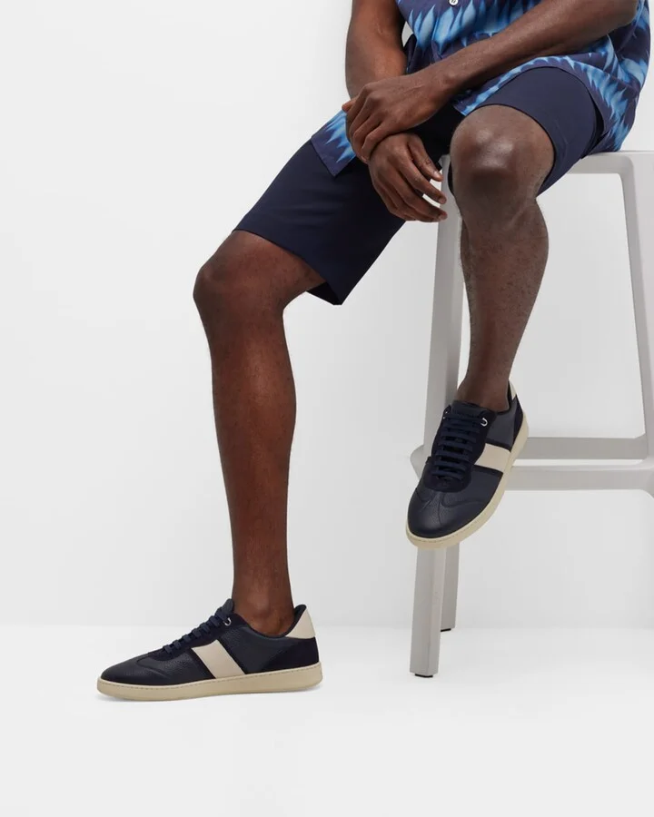 Men's Achille 1 Leather Low-Top Sneakers - Image 8