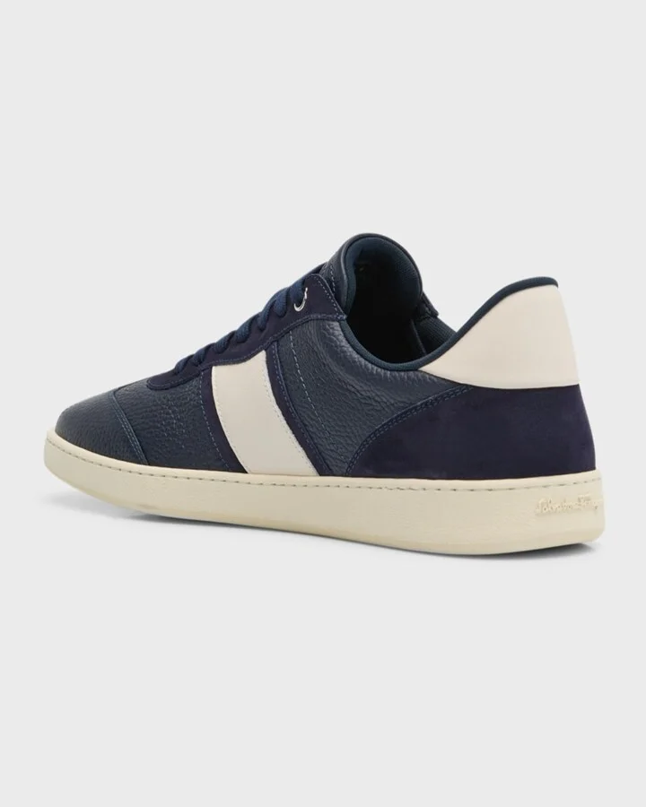 Men's Achille 1 Leather Low-Top Sneakers - Image 10