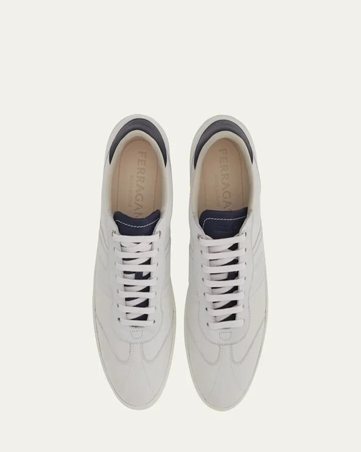 Men's Achille 1 Leather Low-Top Sneakers - Image 5