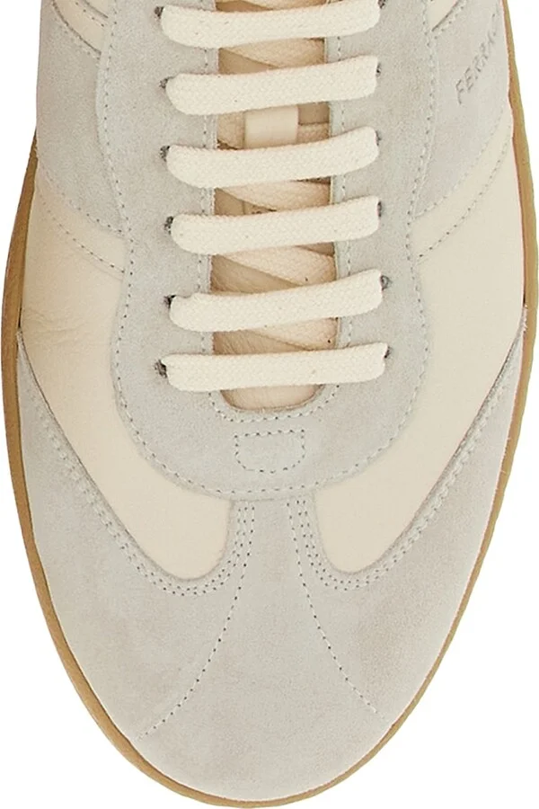 Men's Achille Suede Low-Top Sneakers - Mascarpone Bone - Size 9 - Image 3