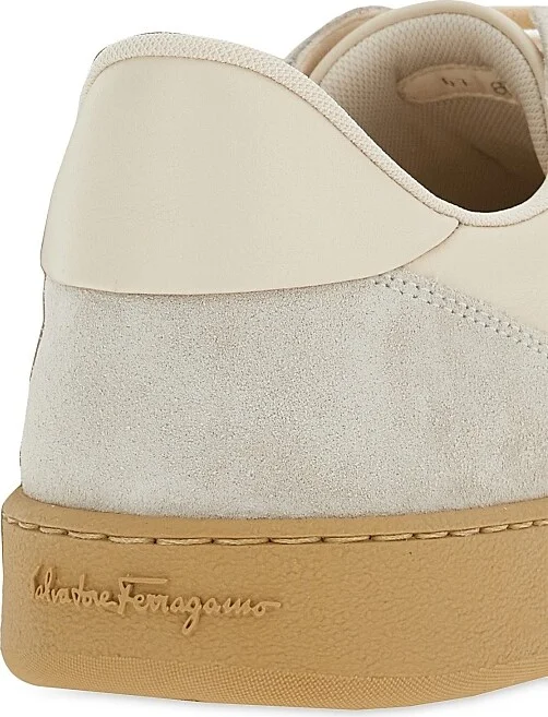 Men's Achille Suede Low-Top Sneakers - Mascarpone Bone - Size 9 - Image 5