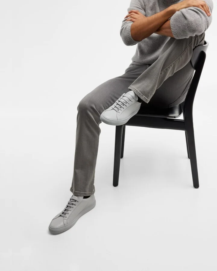 Men's Achilles Leather Low-Top Sneakers - Image 3