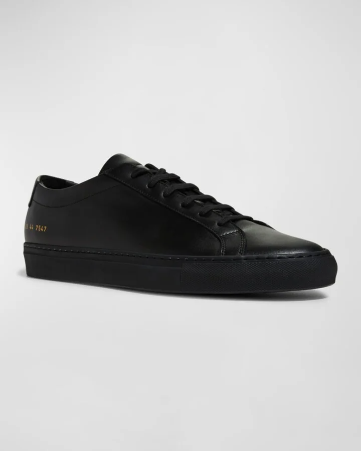 Men's Achilles Low-Top Sneakers, Black - Image 6