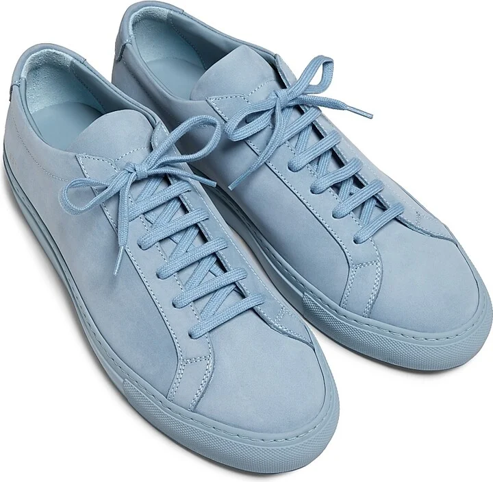 Men's Achilles Waxed Suede Sneakers - Powderblue - Size 6 - Image 4