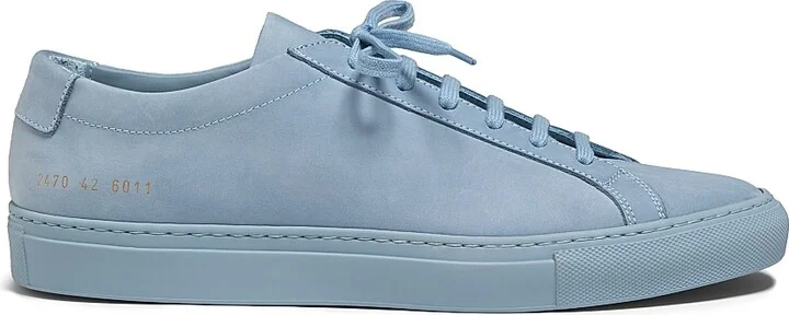 Men's Achilles Waxed Suede Sneakers - Powderblue - Size 6