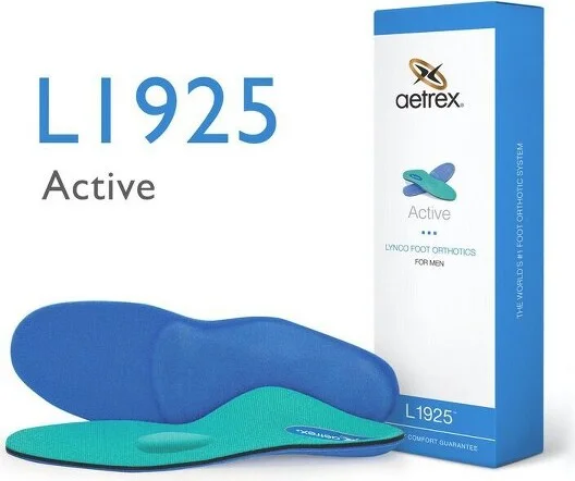 Men's Active Posted Orthotics W/ Metatarsal Support