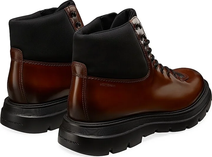 Men's Adam Leather Stretch Boots - Tan Black - Size 11 - Image 3