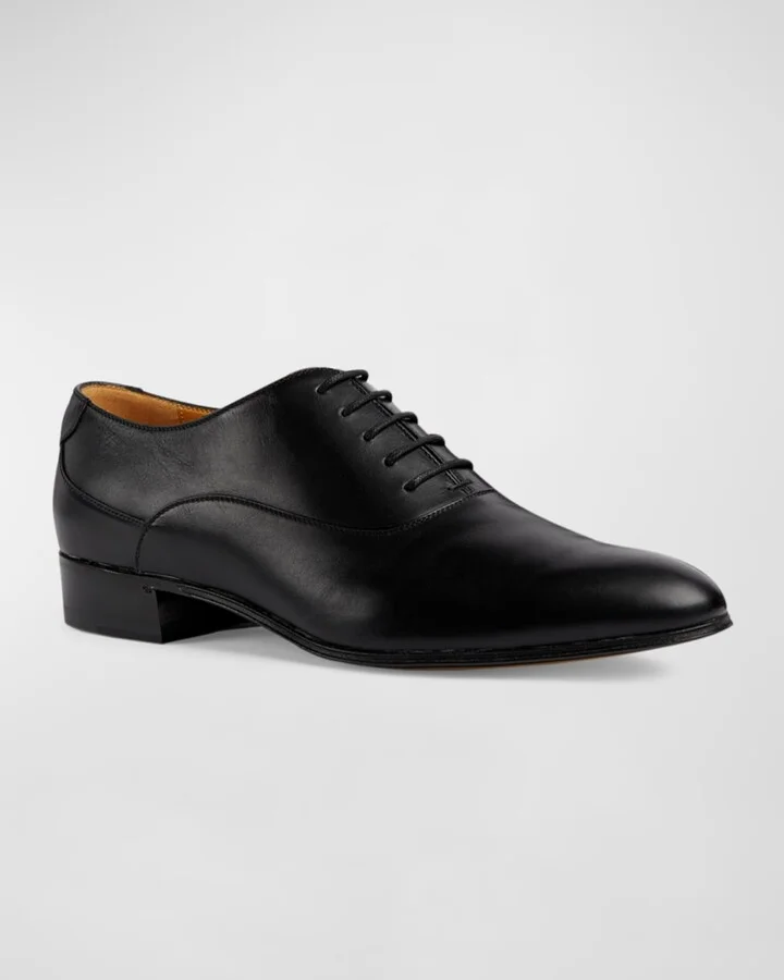 Men's Adel Double G Leather Oxfords - Image 4