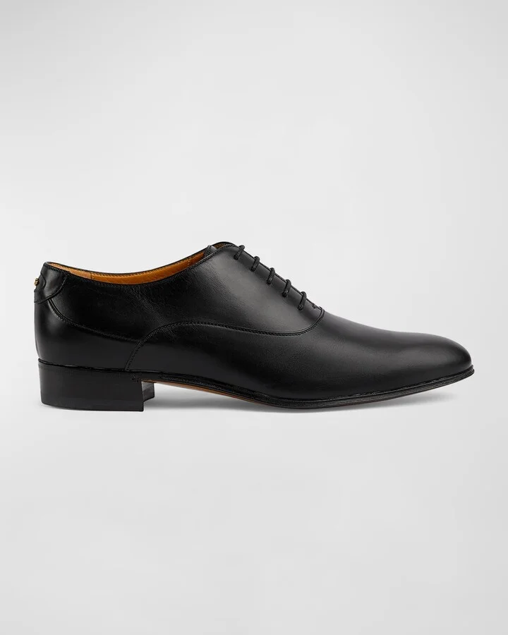 Men's Adel Double G Leather Oxfords