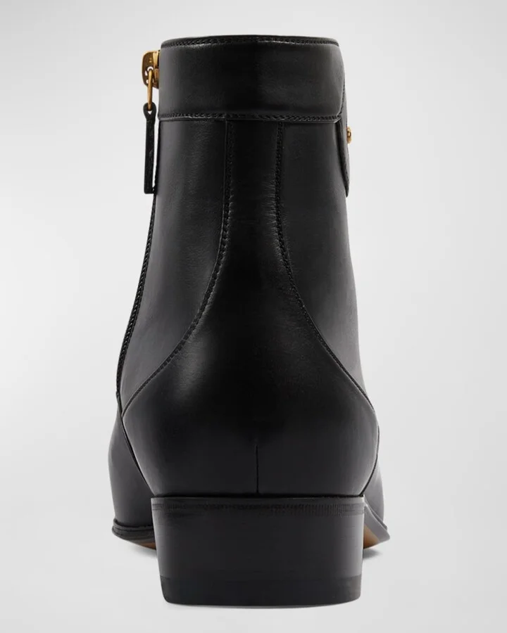Men's Adel GG Leather Ankle Boots - Image 3