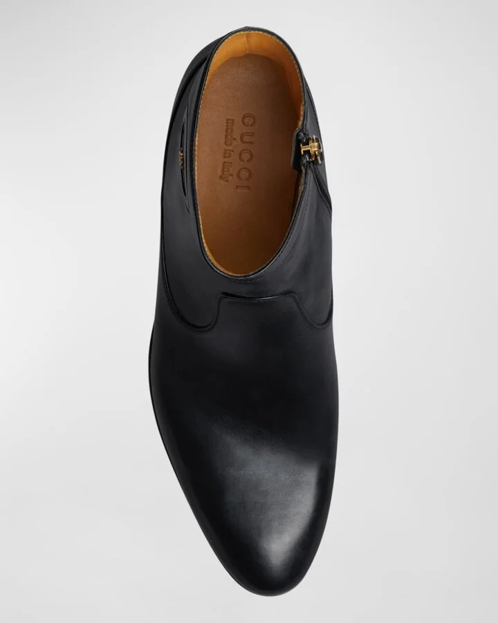 Men's Adel GG Leather Ankle Boots - Image 4